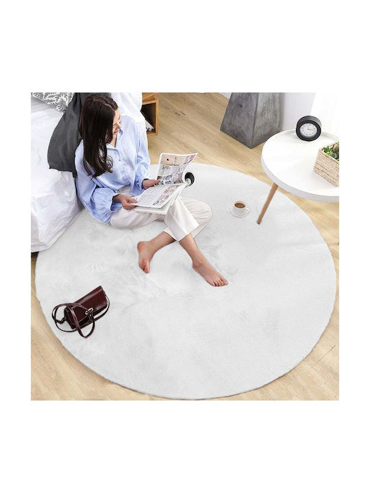 Strado Carpets Rug Round White