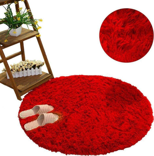 Strado Carpets Anti-slip Shaggy Red