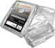 Bradas Waterproof Tarpaulin 120gr/m² 6x4m. Light Type Silver