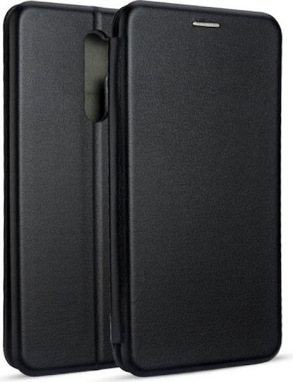 Magnetic Buchen Sie Leder Schwarz (Redmi 9)