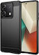 Spacecase Carbon Back Cover Σιλικόνης Μαύρο (Redmi Note 13 5G)