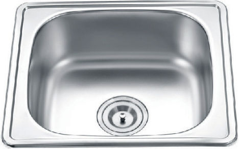 Hydra Drop-In Kitchen Sink Inox Satin Finish L50xW40cm Silver
