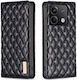 Binfen Diamond Lattice Wallet Din Piele Artific...