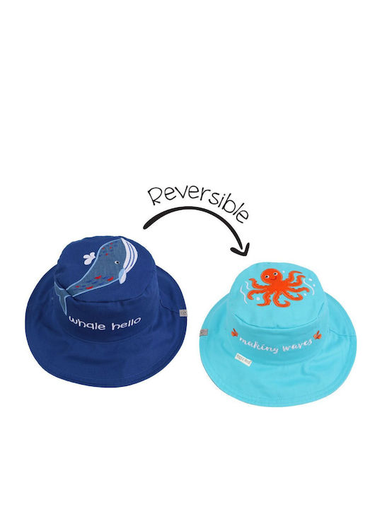 Flapjackkids Kids' Hat Bucket Fabric Sunscreen Blue