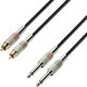 Adam Hall Kabel 2x RCA-Stecker - 2x RCA-Stecker 6m K3TPC0600