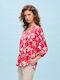 Πουκαμισο Εμπριμε Σατεν "flower Print" 57009 Passager