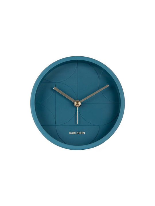 Karlsson Tabletop Clock with Alarm Navy Blue KA5949DB