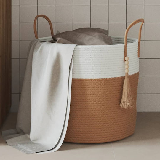 vidaXL Καλάθι Αποθήκευσης Υφασμάτινο Καφέ 40x40x35cm