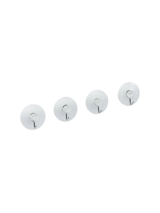 Fackelmann Haken Badezimmer Einzeln ​4x4cm Transparentes