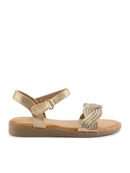 Fshoes Детски Златни сандали