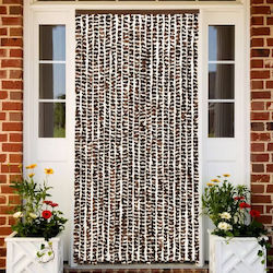 vidaXL Türvorhang Braun 100x200cm 377393