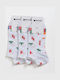 Sock Ing Γυναικείες Κάλτσες με Σχέδια Λευκο 3Pack