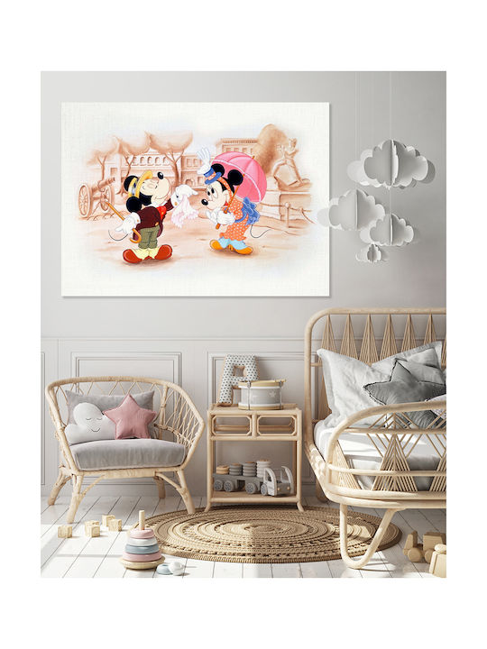 Kids Canvas Wall Painting Mickey & Minnie 45x65cm