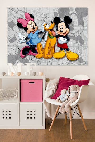 Kids Canvas Wall Painting Mickey & Friends 80x120cm