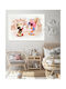 Kids Canvas Wall Painting Mickey & Minnie 80x120cm