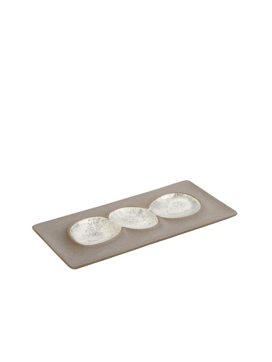Espiel Spirit Κεραμική Ορντεβιέρα 3 Θέσεων Μπεζ Π31.8xΜ15.8xΥ2.2cm Espiel Spirit Κεραμική Ορντεβιέρα 3 Θέσεων Μπεζ Π31.8xΜ15.8xΥ2.2cm