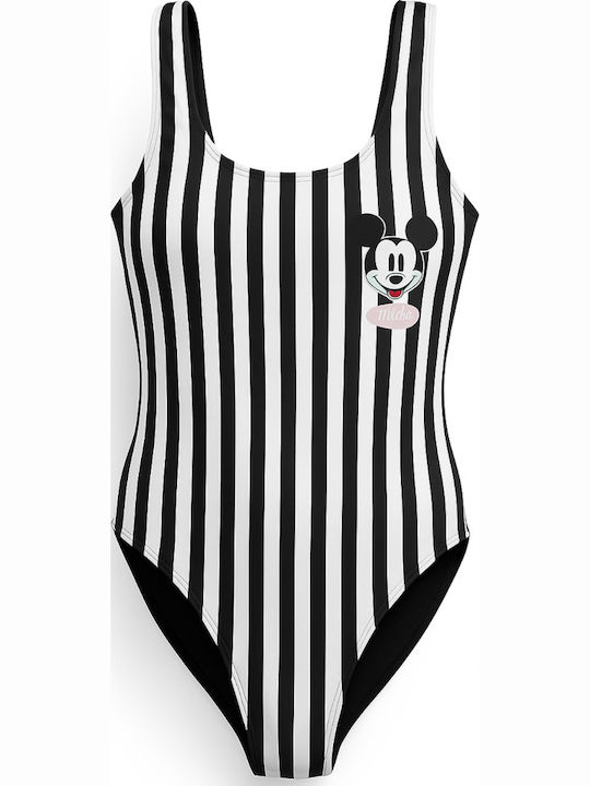 Disney Mickey Kids Swimwear One-Piece Black White