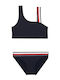 Tommy Hilfiger Kinder Badeanzug Bikini Dark Blue