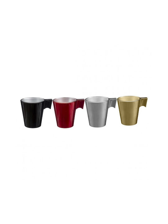 Secret de Gourmet Set of Cups Espresso Glass White 80ml 4pcs
