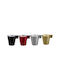 Secret de Gourmet Set of Cups Espresso Glass White 80ml 4pcs