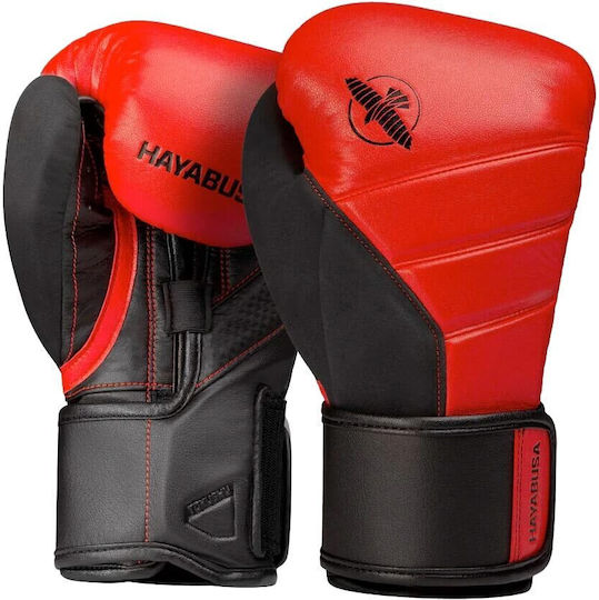 Hayabusa T3 Боксови ръкавици за състезание Black/Red