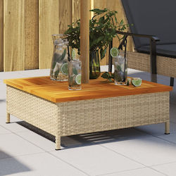 vidaXL Schirmständer aus Holz Beige 70x70x25cm