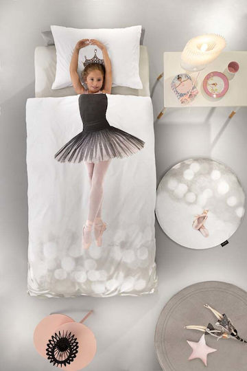 Saint Clair Kids Duvet Cover Set Single Ballet Suede