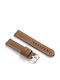 Diloy 384 Lederarmband Braun Offen 22mm Easy Click