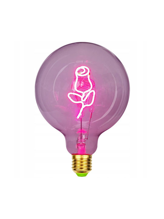 Dekorative Lampe mit Fassung für E27 Lampe Rosa