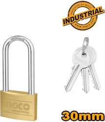 Ingco Padlock Lengthened with Key 30mm 1pcs