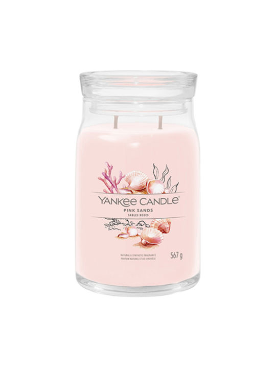 Yankee Candle Scented Candle Jar Pink 567gr 1pcs