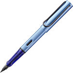 Lamy Al-star Writing Pen Extra Fine Blue made of Aluminum with Blue Ink