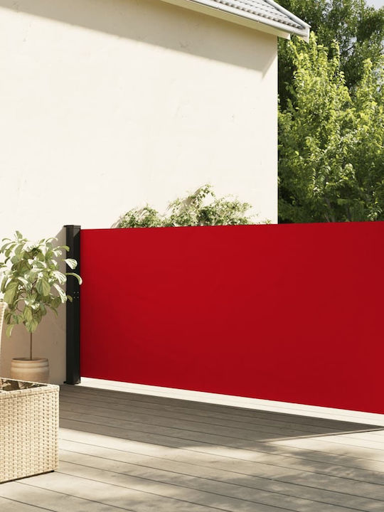 vidaXL Seitenrolloschatten Terrasse Rot 1.2x3m