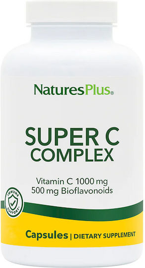 Nature's Plus Super C Complex Vitamin for Immune System Boost, the Skin & Antioxidant Action 1000mg 30 caps