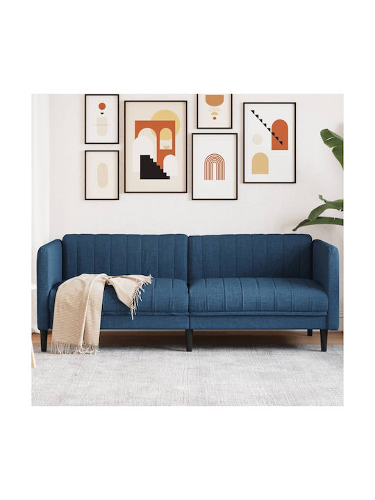 Τριθέσιος Καναπές Μπλε 193x76.5x74.5εκ.