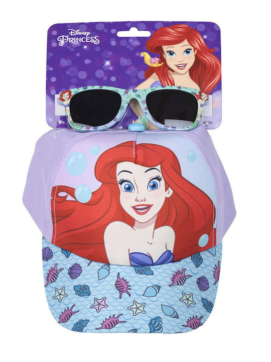 Set von Hüten Jockey Brille "kleine Meerjungfrau" 3+ Jahre Disney