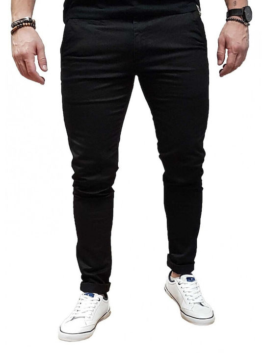 Brokers Jeans Ανδρικό Παντελόνι Chino σε Slim Εφαρμογή Black