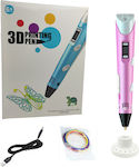 3d Pen 3D Drawing Pen 3 Spare Yarns Abs Filament 1.75mm +6 Years Pink Oem