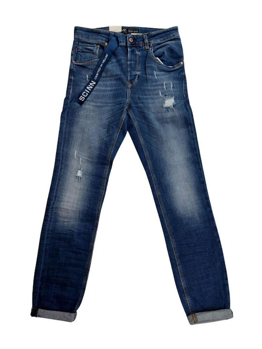 Men's Jeans Pants with Relaxed Fit Blue