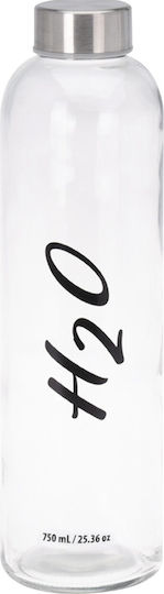 Excellent Houseware Flasche Wasser Glas mit Schraubverschluss Gray 750ml Excellent Houseware Flasche Wasser Glas mit Schraubverschluss Gray 750ml