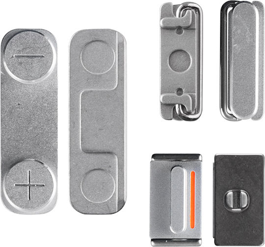 Side Keys Silver for iPhone 5s IPHONE 5S