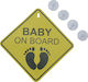 Uncle George Baby an Bord Schild mit Saugnapf Gelb 08.01.00-0012