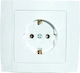 Πρίζα Τοίχου Εντοιχιζόμενη Λευκό Songrui Wall Switch