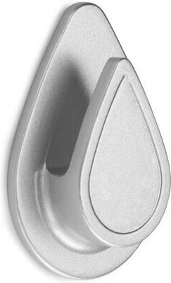 Inofix Haken Badezimmer Einzeln Aufkleber ​5.2x3.8cm Silber