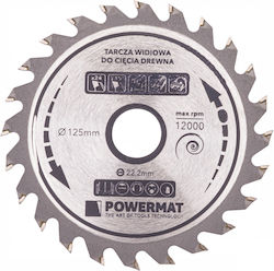 Powermat Δίσκος Κοπής Ξύλου 125mm Powermat Δίσκος Κοπής Ξύλου 125mm