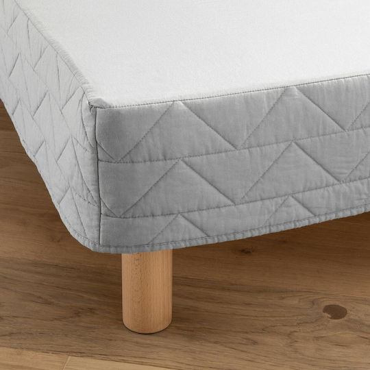 La Redoute Interieurs Κάλυμμα Βάσης Κρεβατιού Γκρι 160x200cm