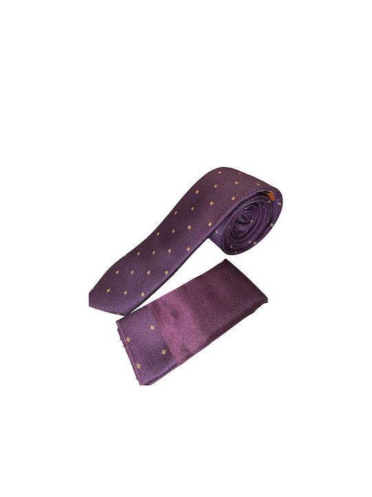 Raniami Men's Tie Printed in Purple Color