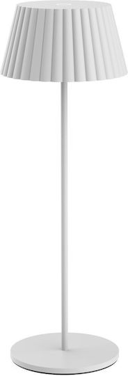 Gekas Table Lamp LED with White Shade and Base