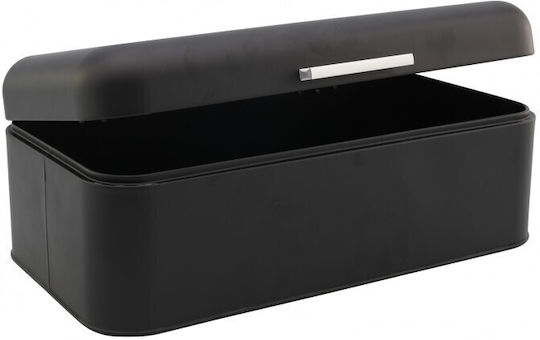 Mplco Brotbox Metallisch in Schwarz Farbe 42x22x16cm