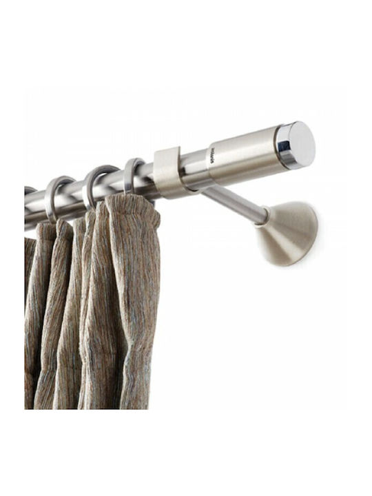 Aslanis Home Metallic Curtain Pole Titan Double...